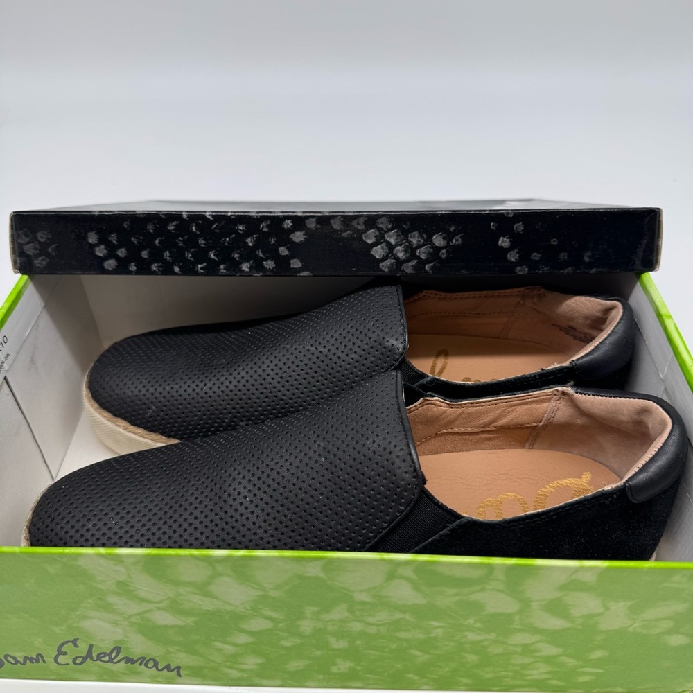 Sam Edelman Women’s Black Slip-On Sneakers – Size 9M - Picture 7 of 8